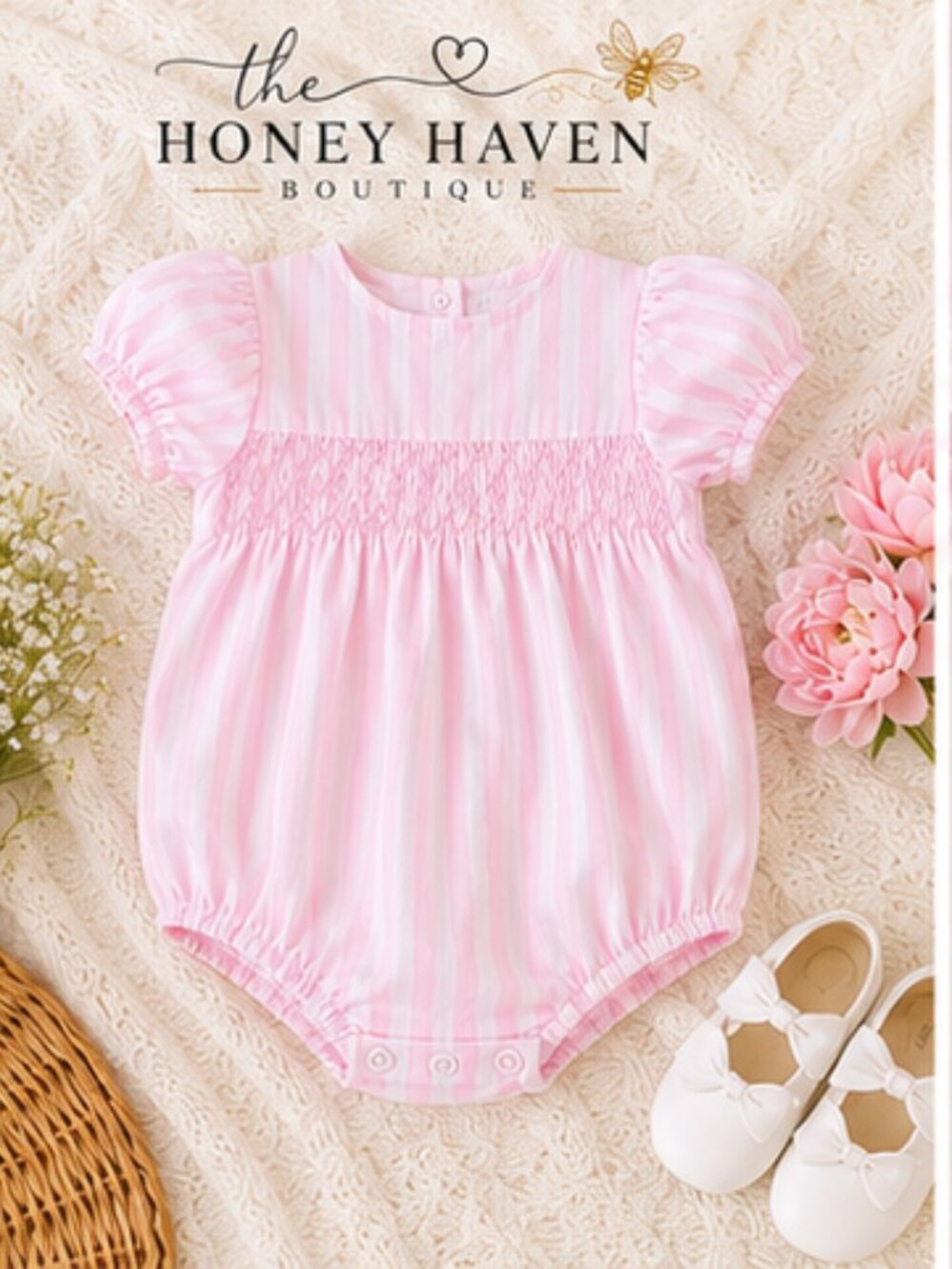 Sweet Little Sunshine Bubble Romper 🌸 - Picture 4 of 6